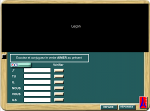 conjugaison partie exercice