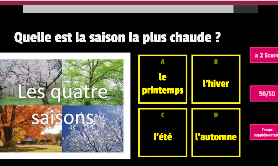 Un quiz amusant sur les moments de l’année