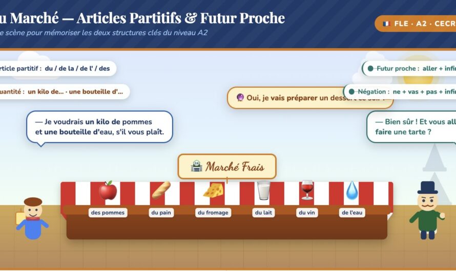 Les articles partitifs et le futur proche