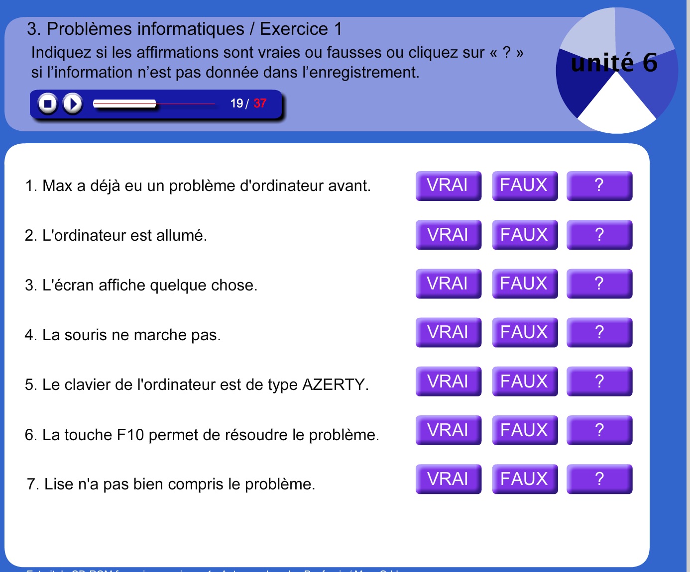 Problèmes informatiques