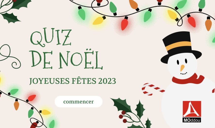 Quiz de Noël. Joyeuses fêtes !