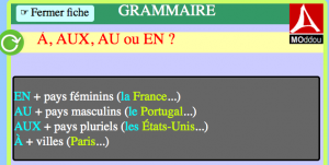 les prépositions