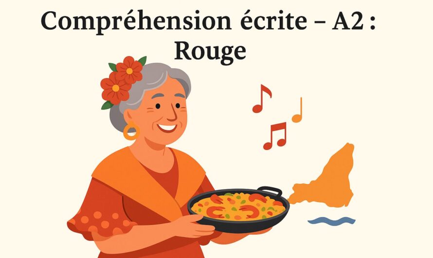 Compréhension écrite – A2 – Rouge